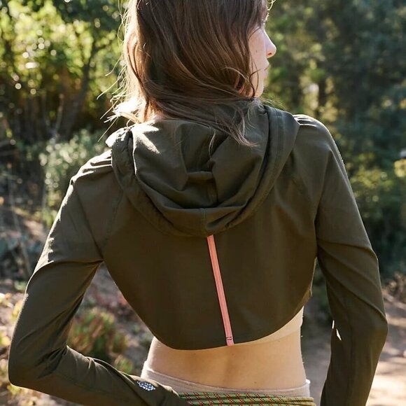 NWOT Free People  Movement When She Wins Olive Layer Top - Picture 3 of 10